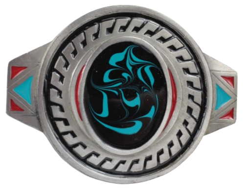 Aztec Round Design Belt Buckle