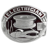 Black Electrician Belt Buckle