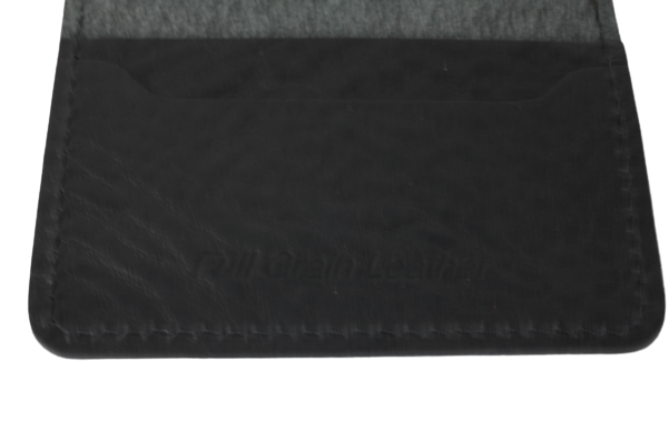 Black Full Grain 4 Card Holder