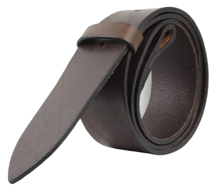 Blank 2 Inch Dark Brown Strap