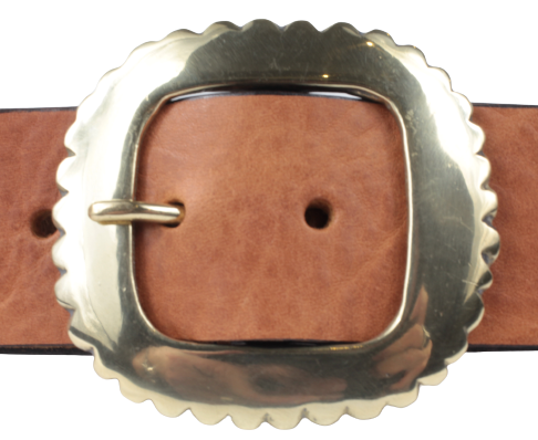 Brass Nicked Edge Buckle