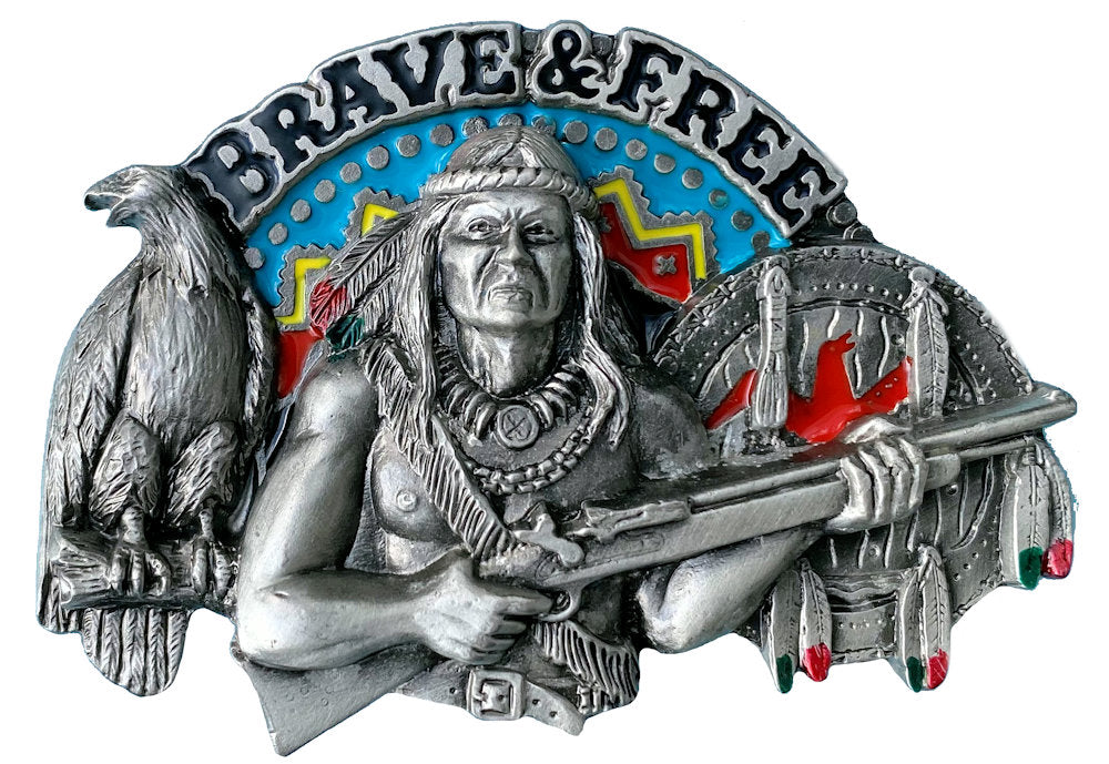 Brave Free Western Belt Buckle