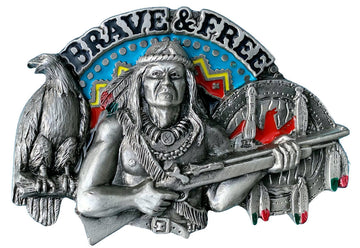 Brave Free Western Belt Buckle