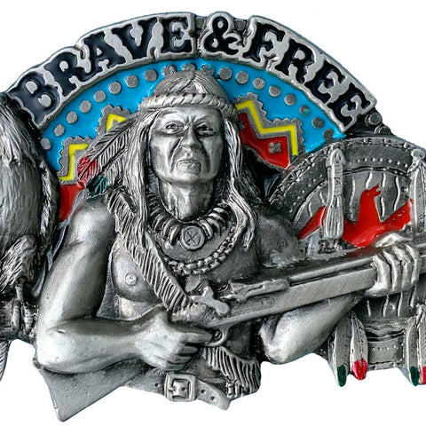 Brave Free Western Belt Buckle