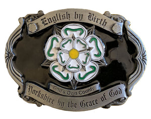 British by Birth Yorkshire by the Grace of God Belt Buckle