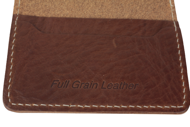Brown Full Grain 4 Card Holder