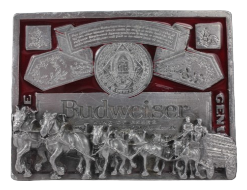 Bud Shires King of Beers Belt Buckle