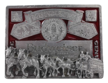 Bud Shires King of Beers Belt Buckle