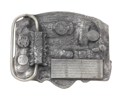 Budweiser King of Beers Belt Buckle Back