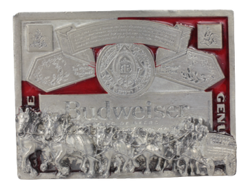 Budweiser King of Beers Shire Horses Belt Buckle