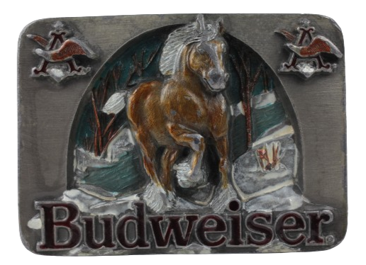 Budweiser Shire Horse Belt Buckle