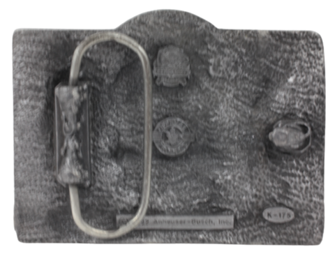 Budweiser Shires Anheuser-Busch Brewing Ass' N Belt Buckle Back