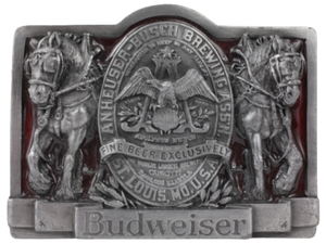 Budweiser Shires Anheuser-Busch Brewing Ass' N Belt Buckle