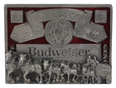Budweiser Shires King of Beers Belt Buckle