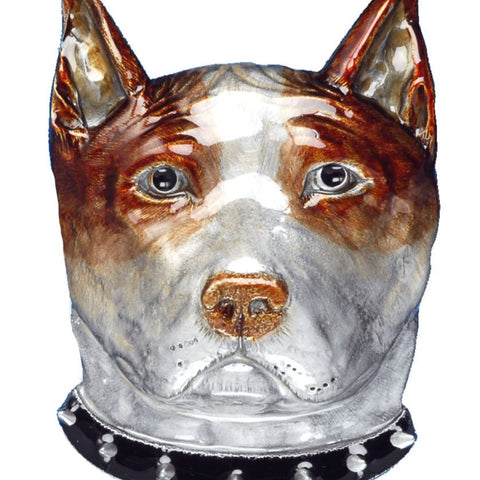 Bull Terrier Dog Head Belt Buckle