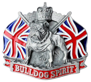 Bulldog Spirit Union Jack Belt Buckle