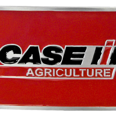 Case Logo Red Rectangle Belt Buckle