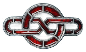Celtic Eight Red Belt Buckle