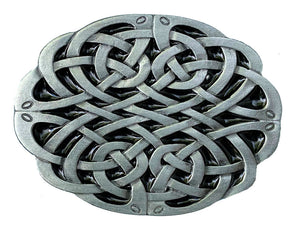Celtic Oval Design Belt Buckle