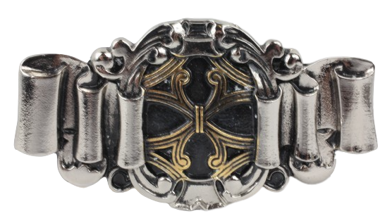 Celtic Ribbon Gold Silver Belt Buckle