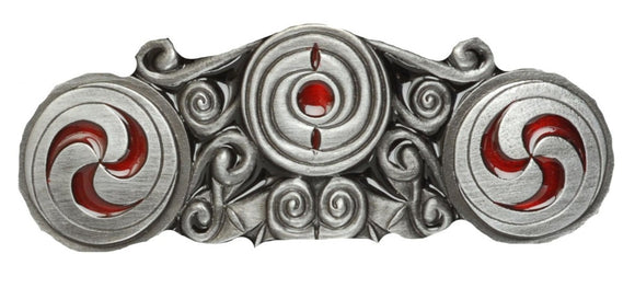 Celtic Swirl Design Red Belt Buckle
