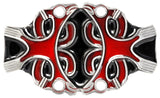 Celtic Two Birds Red Belt Buckle