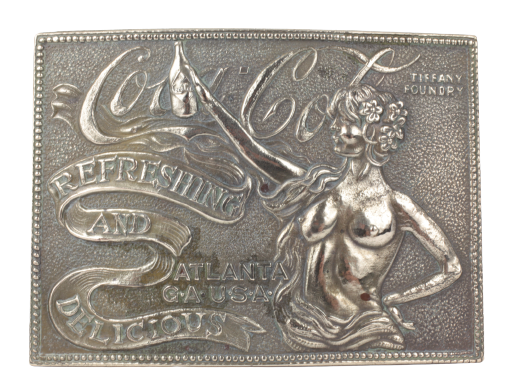 Coca Cola Tiffany Foundry Belt Buckle