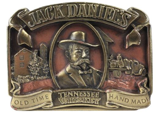 Jack Daniels Old Time Brass Gold Plated Belt Buckle – Buckle My Belt