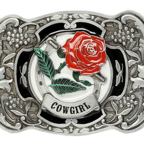 Cow Girl Belt Buckle