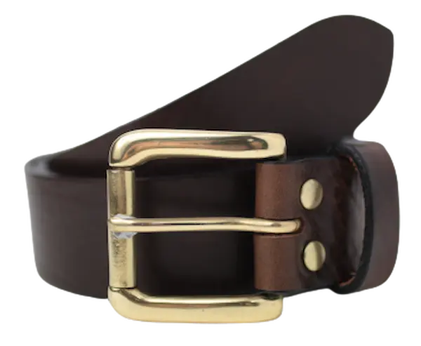 Dark Brown 1 1/2 Inch Jean Belt