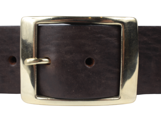 Dark Brown 1 3/4 Wide Leather Belt