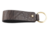 Dark Brown Leather Keychain Holder