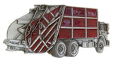 Dust Truck Red Belt Buckle