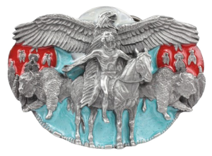 Eagle Spirit Indian Belt Buckle