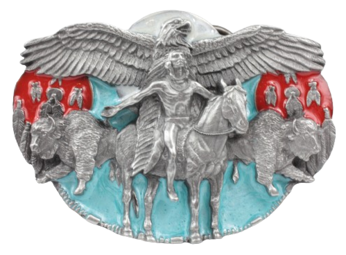 Eagle Spirit Indian Belt Buckle