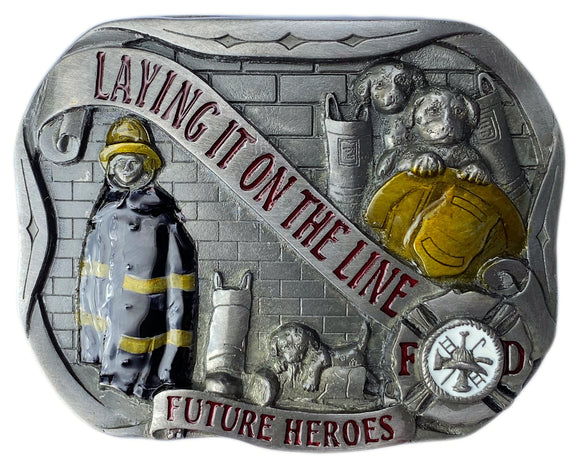 Firefighter Future Heros Belt Buckle