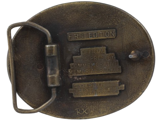 First Edition 1935 1977 Elvis Presley Belt Buckle Box