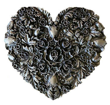 Flowered Heart Belt Buckle