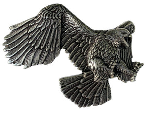 Flying Eagle Silver Plated Belt Buckle