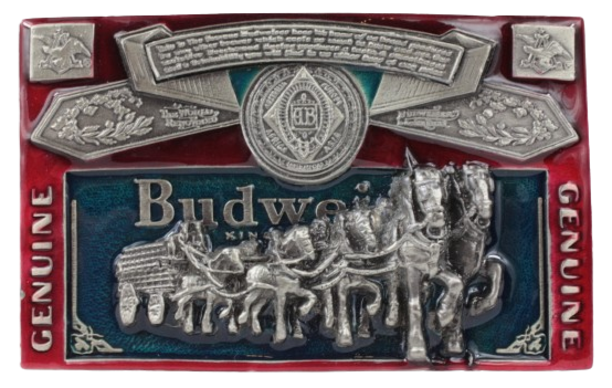 Genuine Budweiser Shires Belt Buckle