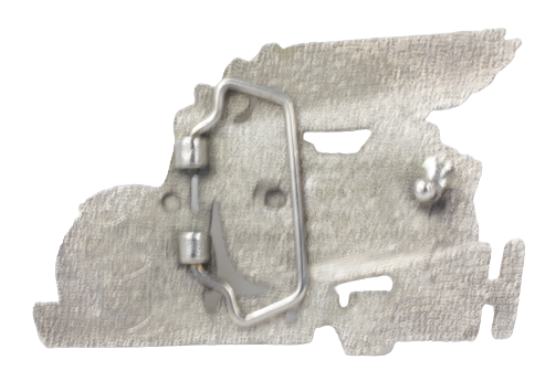 Harley Davidson Winged Silver Belt Buckle Back