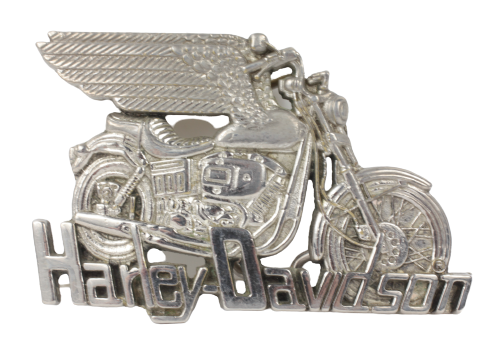 Harley Davidson Winged Silver Belt Buckle