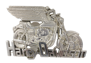 Harley Davidson Winged Silver Belt Buckle