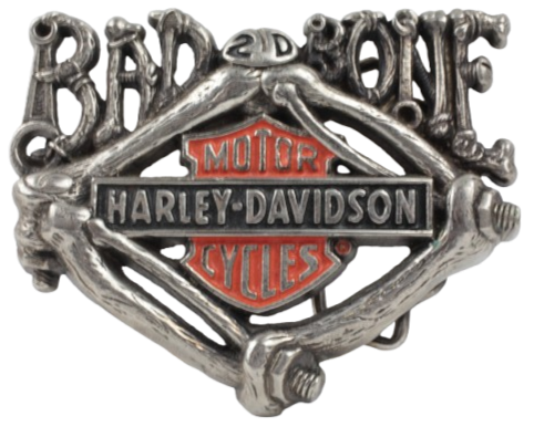 Harley Davidson Bad 2 D Bone Belt Buckle