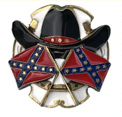Hat Flags Gold Silver Plated Bolo Tie