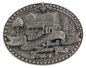 Hesston 1909 to 1984 Limited Edition The Truth Shall Make You Free Belt Buckle