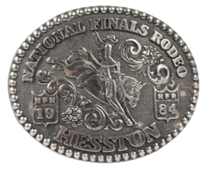 Hesston National Finals Rodeo NFR 1984 Belt Buckle