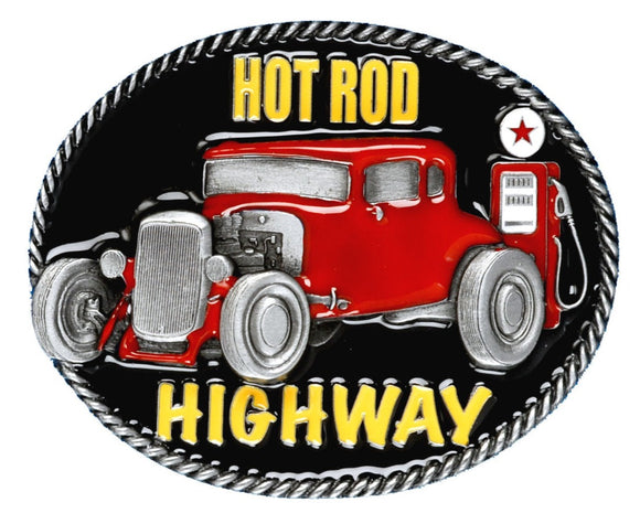 Hot Rod Highway Belt Buckle