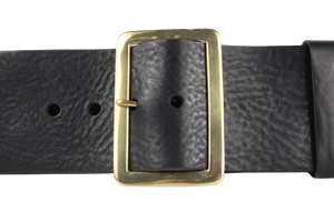 Santa Belt 3 Inch Wide Luxury Deluxe Full Grain Leather Belt