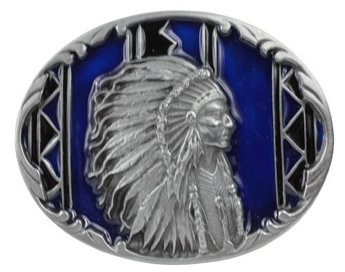 Indian Chief Belt Buckle
